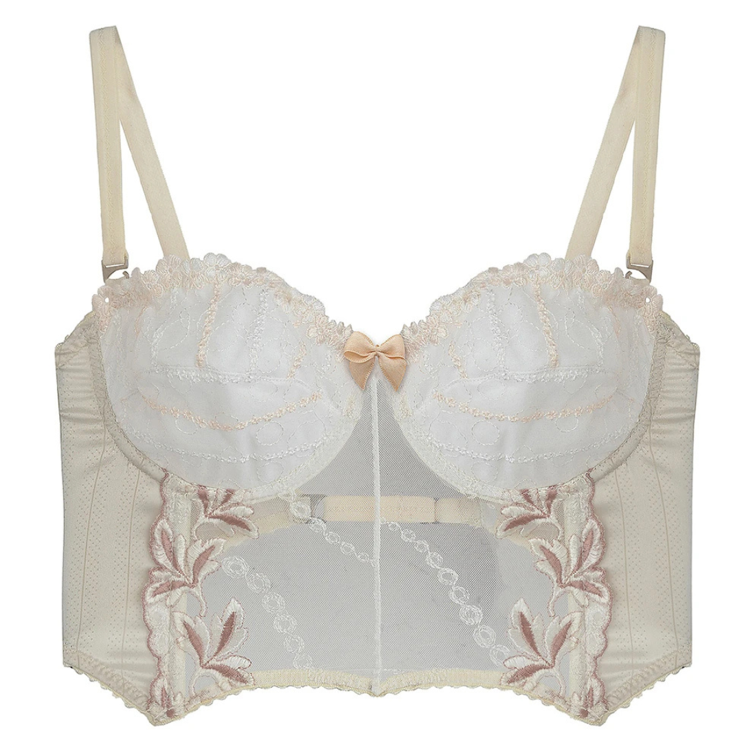 SET corset sujetador  y braguita beige