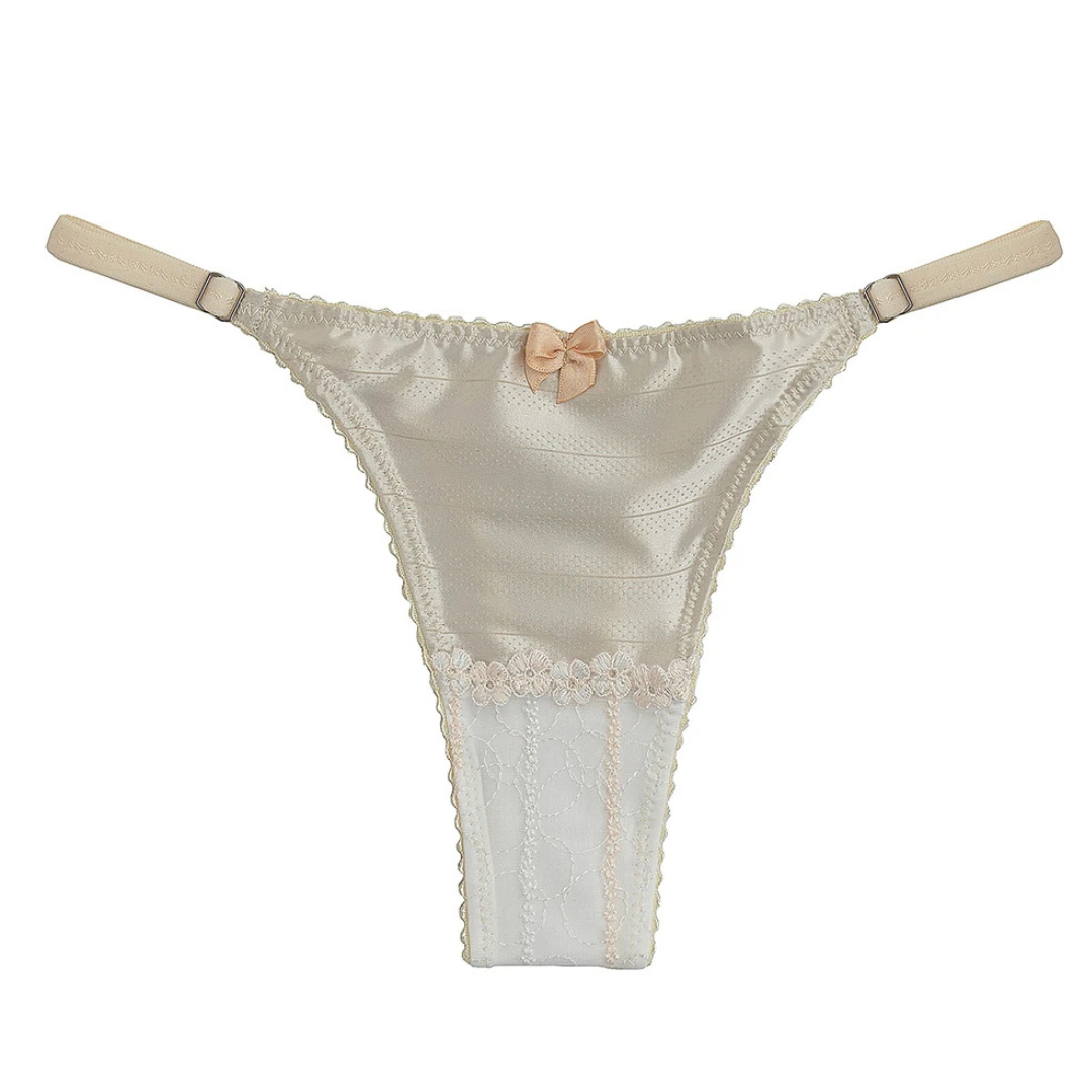 SET corset sujetador  y braguita beige